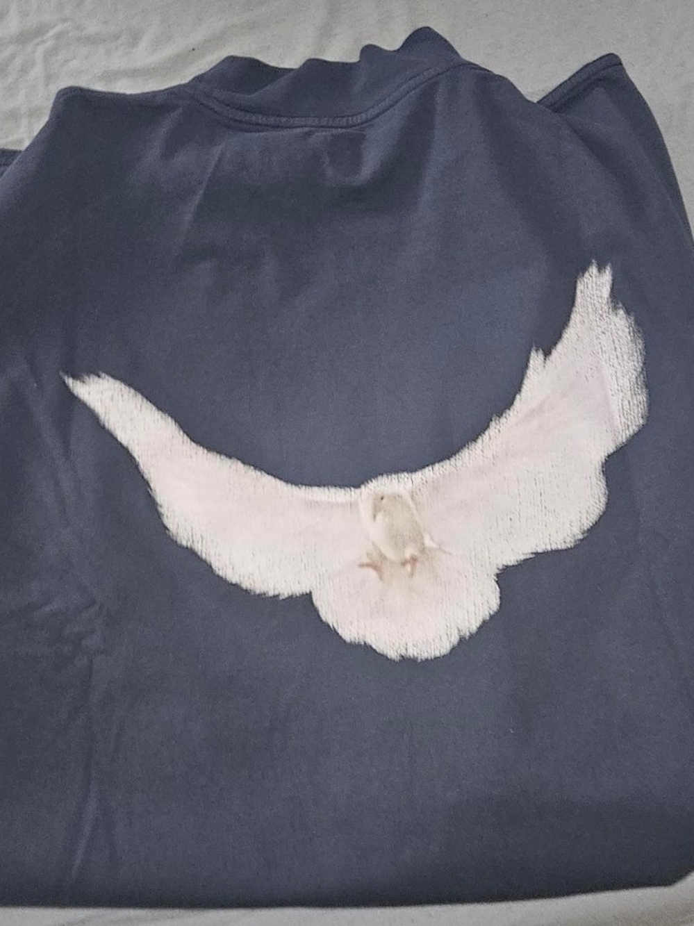Yeezy Gap Balenciaga Dove 3/4 Sleeve T-Shirt (Men's L) “Dark Blue